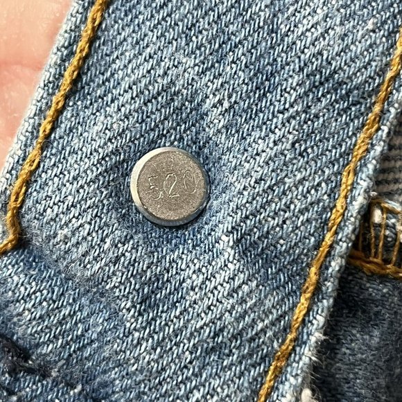 Vintage 90s Levi's 501xx Cutoff Denim Jean Shorts 42 actual 40” Waist Made USA - Picture 6 of 10